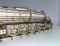 Preview: Western Union UP400 (4-8-8-4) Big Boy steam locomotive as a 3D wooden model - front view